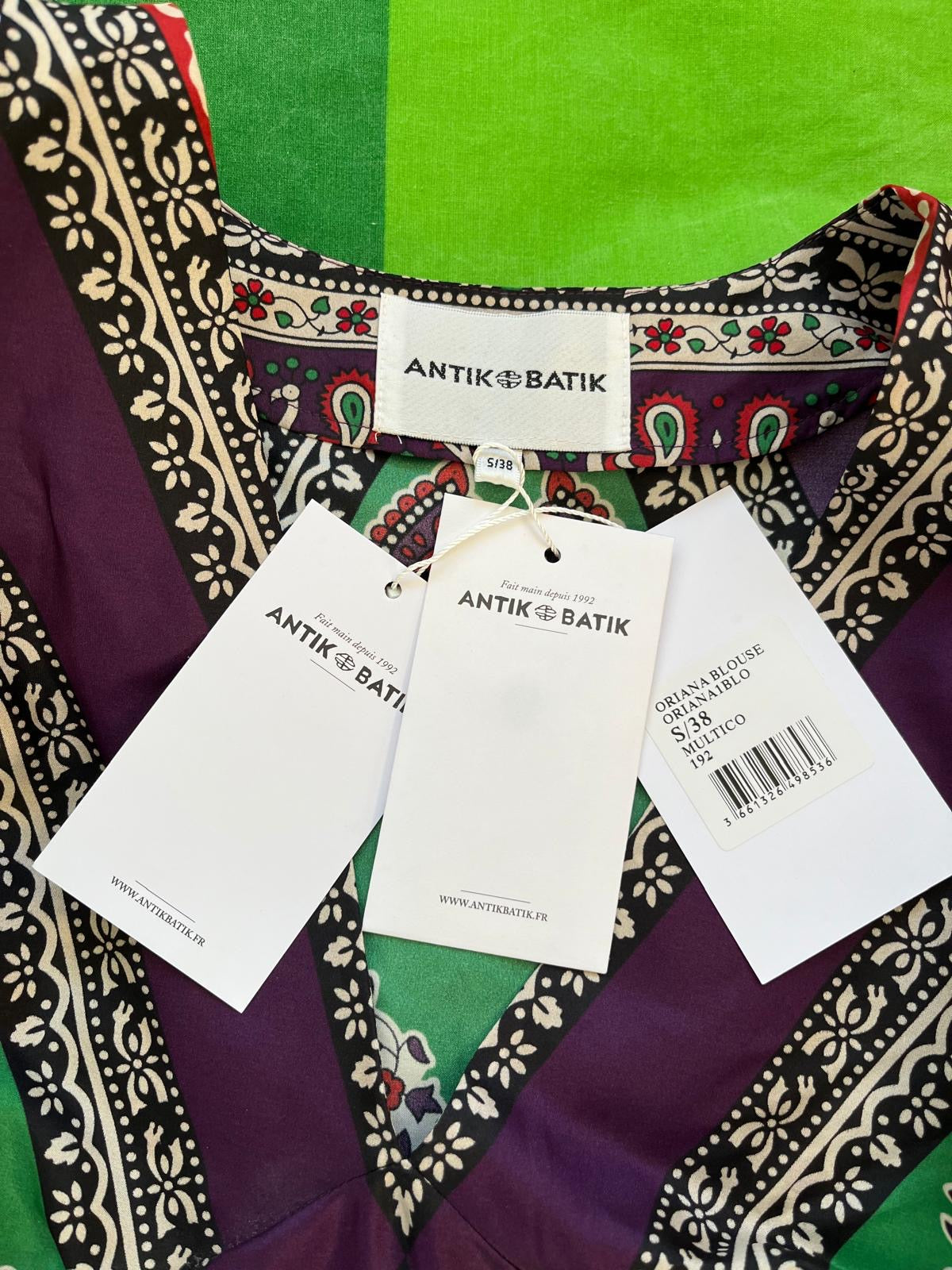 Blouse en soie imprimée Oriana