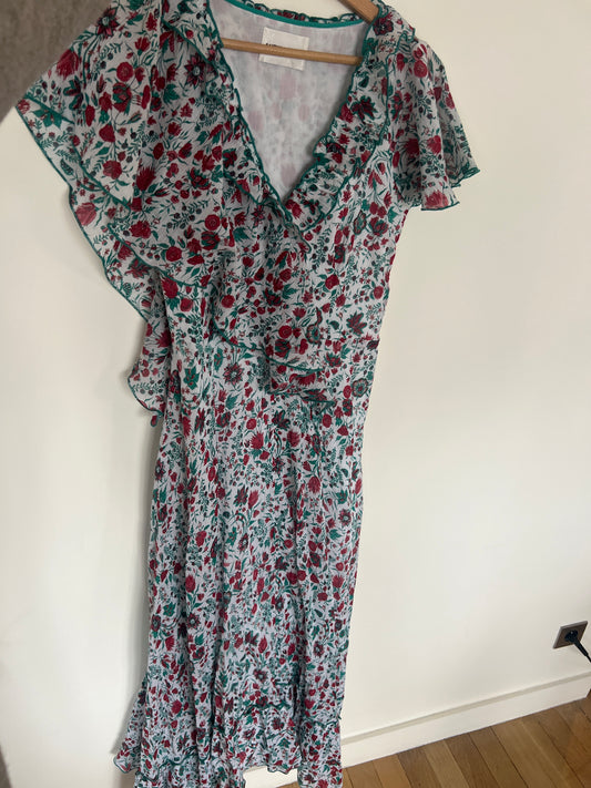 Robe longue à fleurs