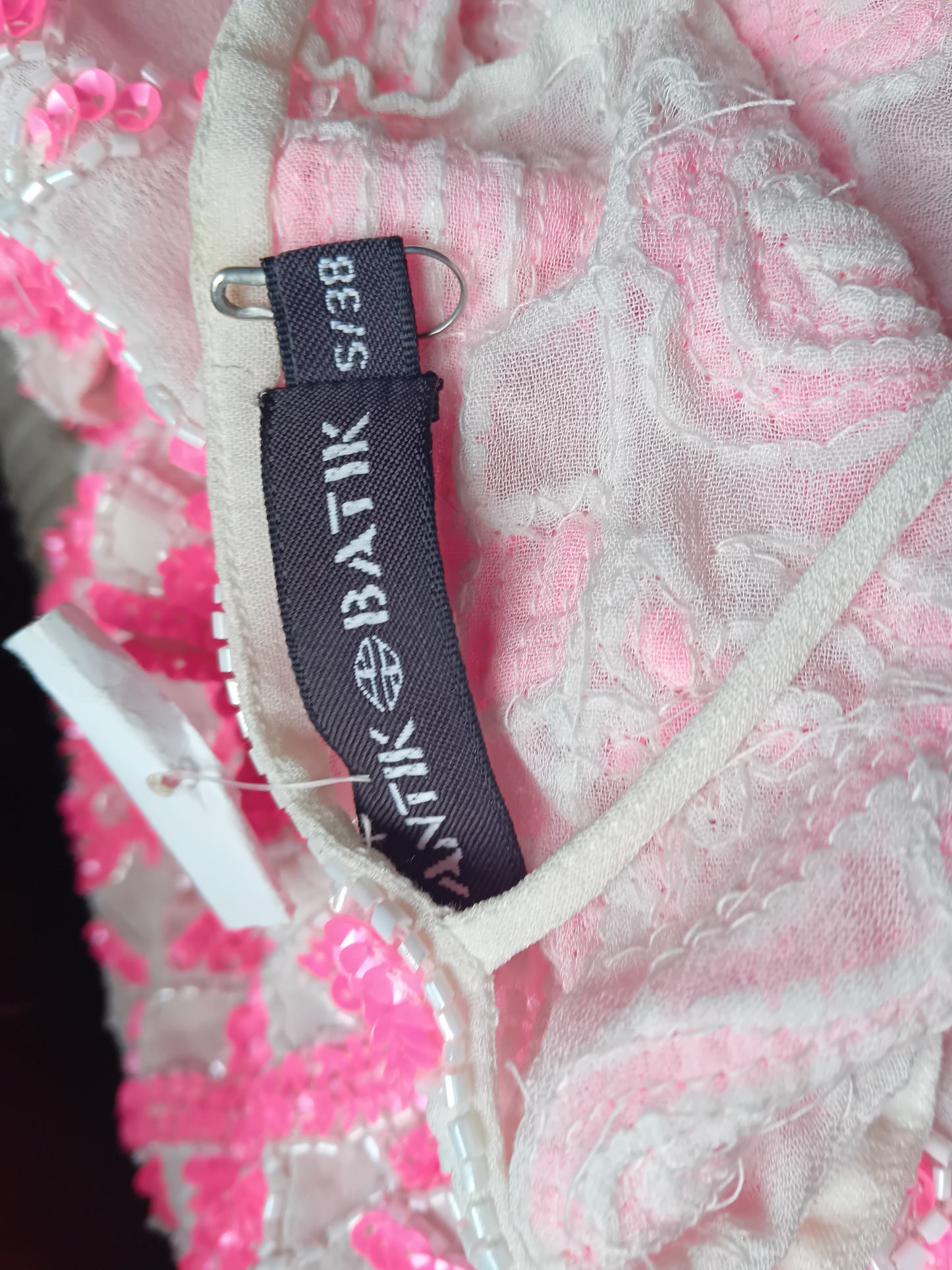 Top précieux à sequins rose