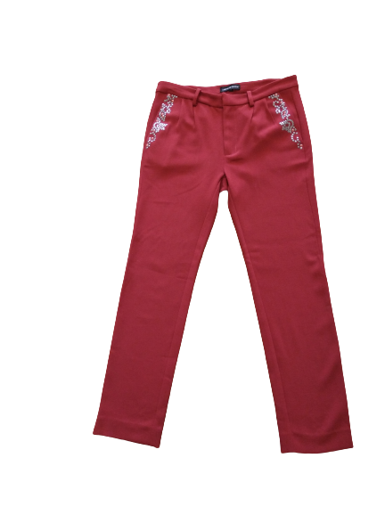 Pantalon rouge brique