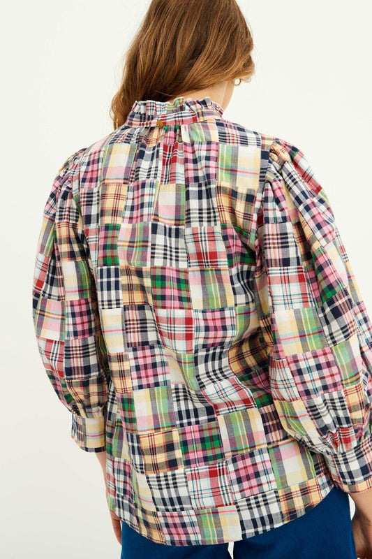 Blouse patchwork Alama - Multicolore