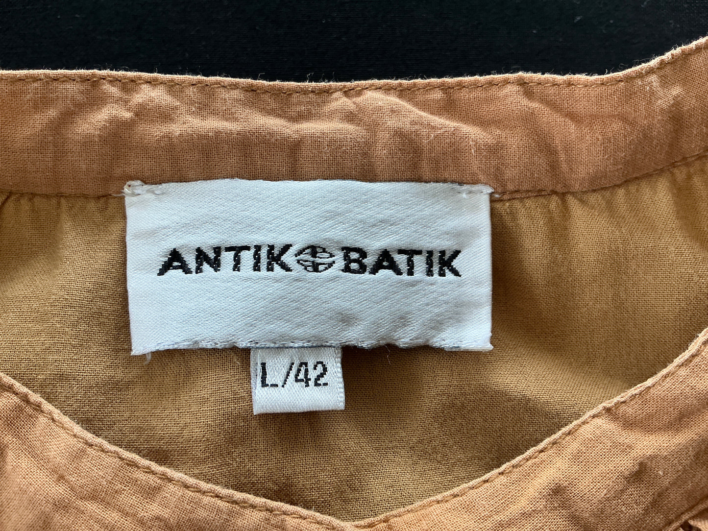 Blouse brodée Lilou - Camel