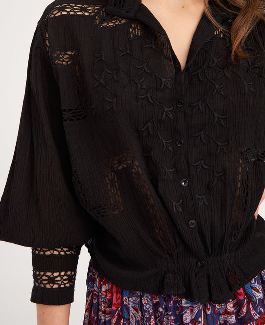 Chemisier brodé Thérèze