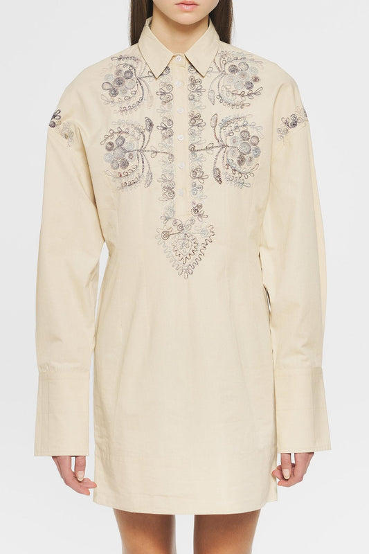 Ziggy Embroidered mini dress