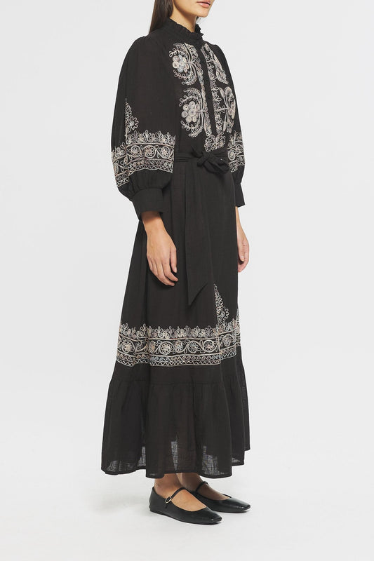 Ziggy Embroidered maxi dress
