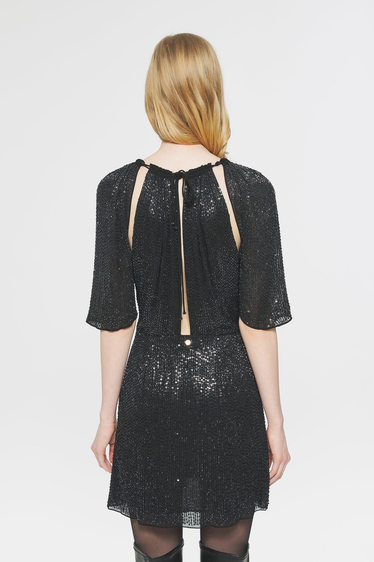 Moon Sequin Mini Dress