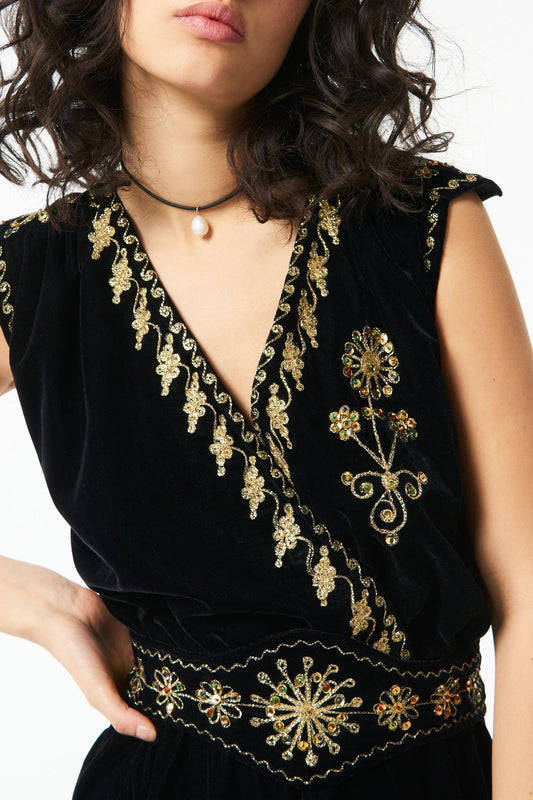 Victoria embroidered jumpsuit