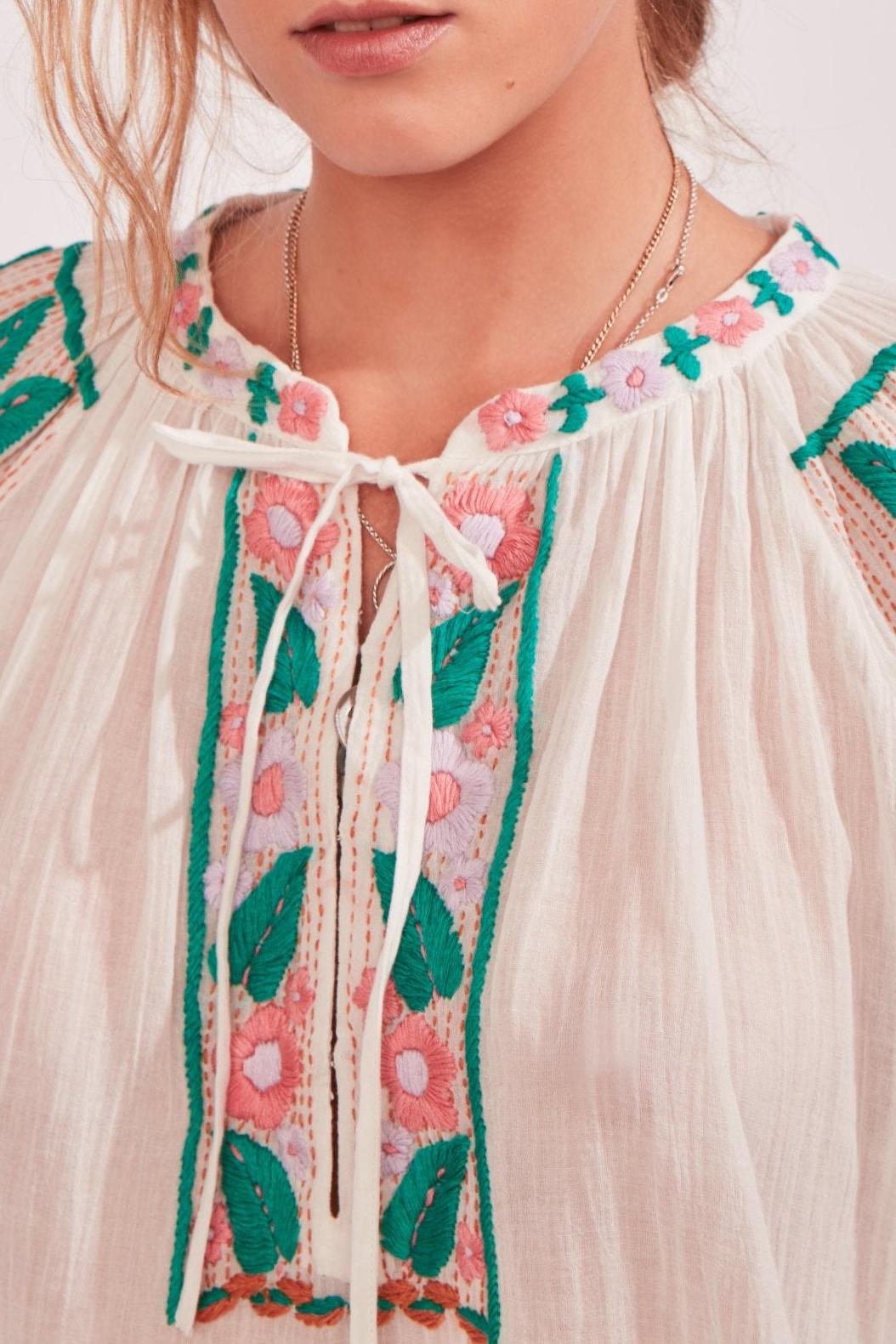 Tikka White Embroidered Blouse