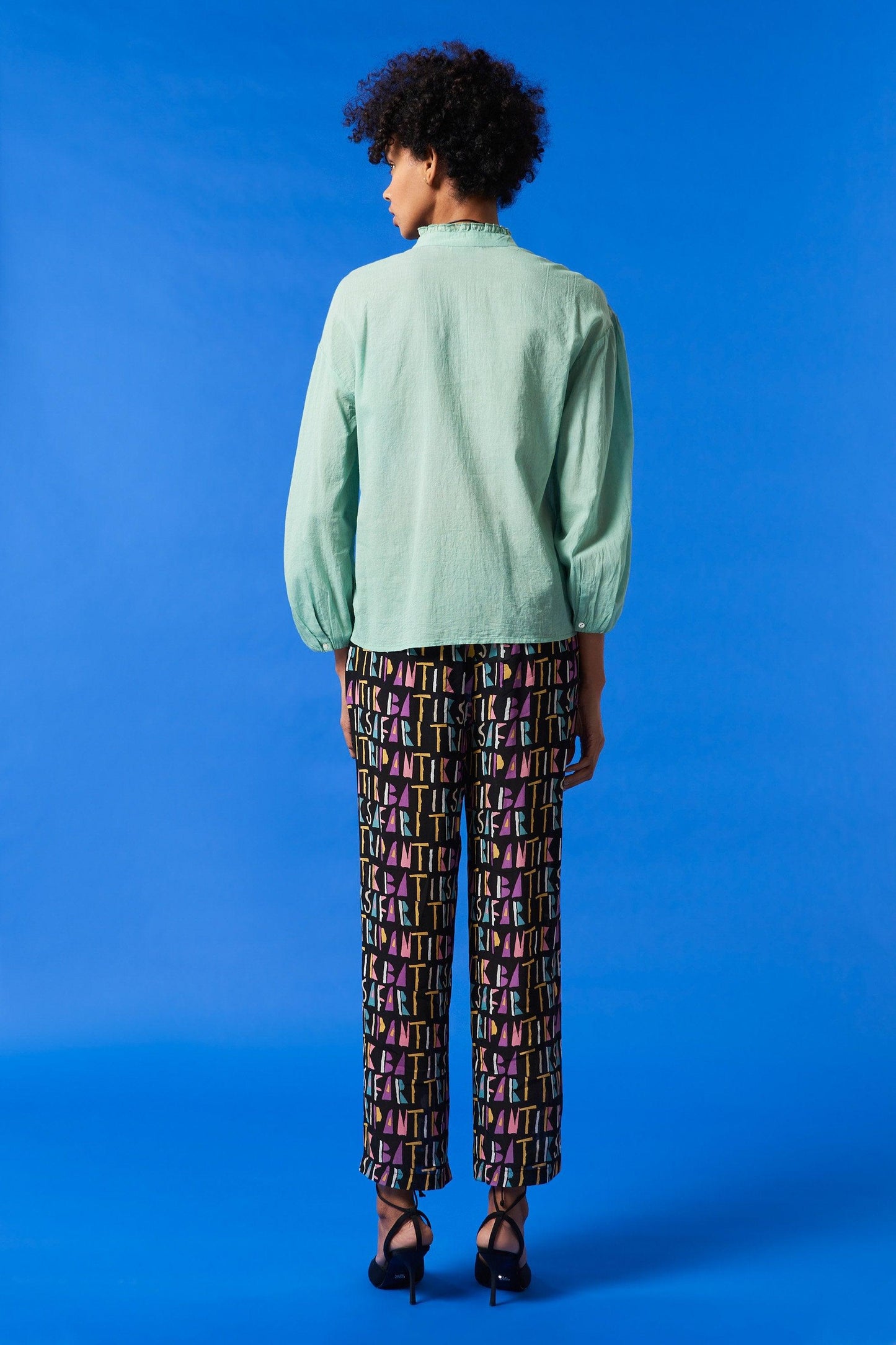 Flowing blouse Lalo - vert