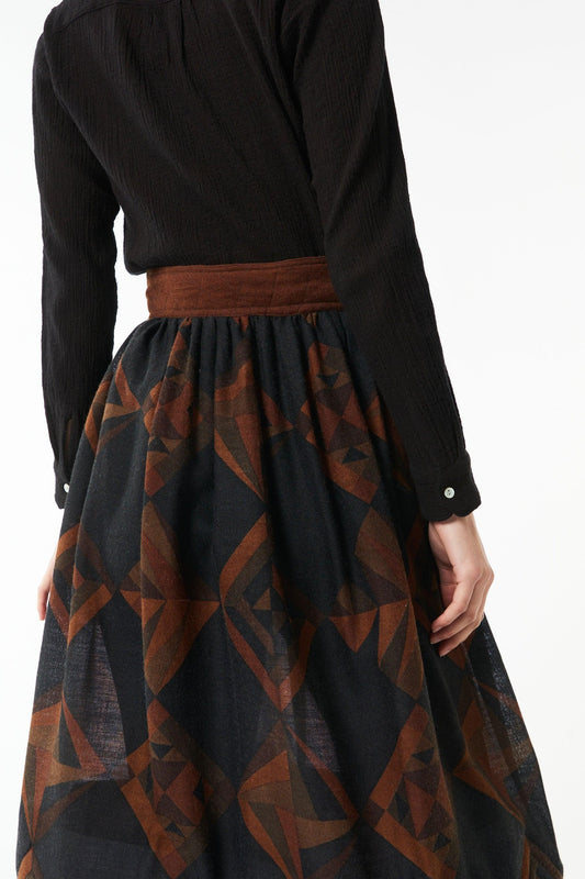 Delphine printed skirt