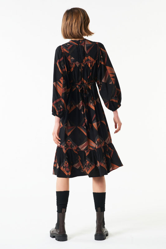 Delphine printed dress