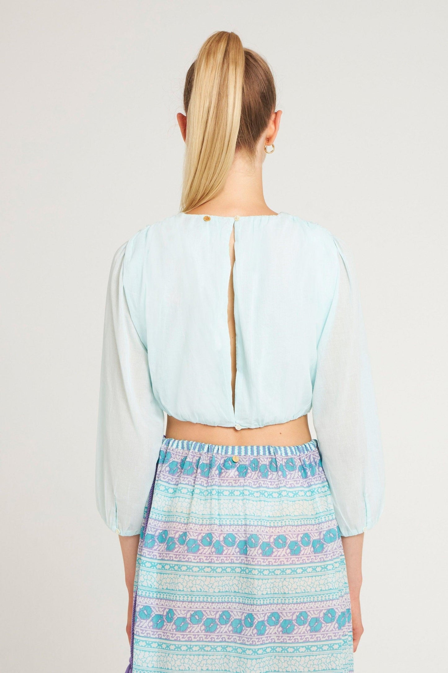 Crop top Hita aqua