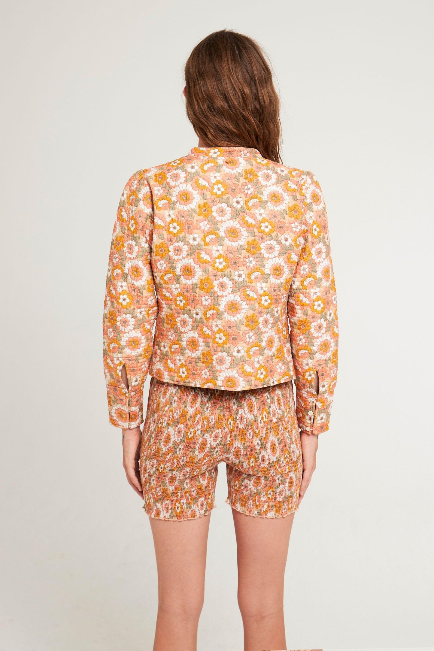 Veste matelassée Blossom rouille
