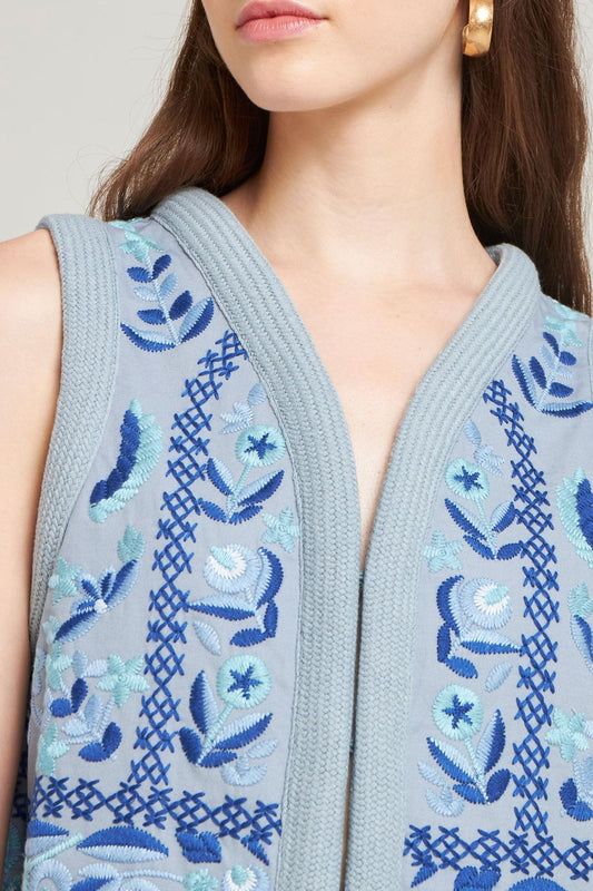 Andrea embroidered vest