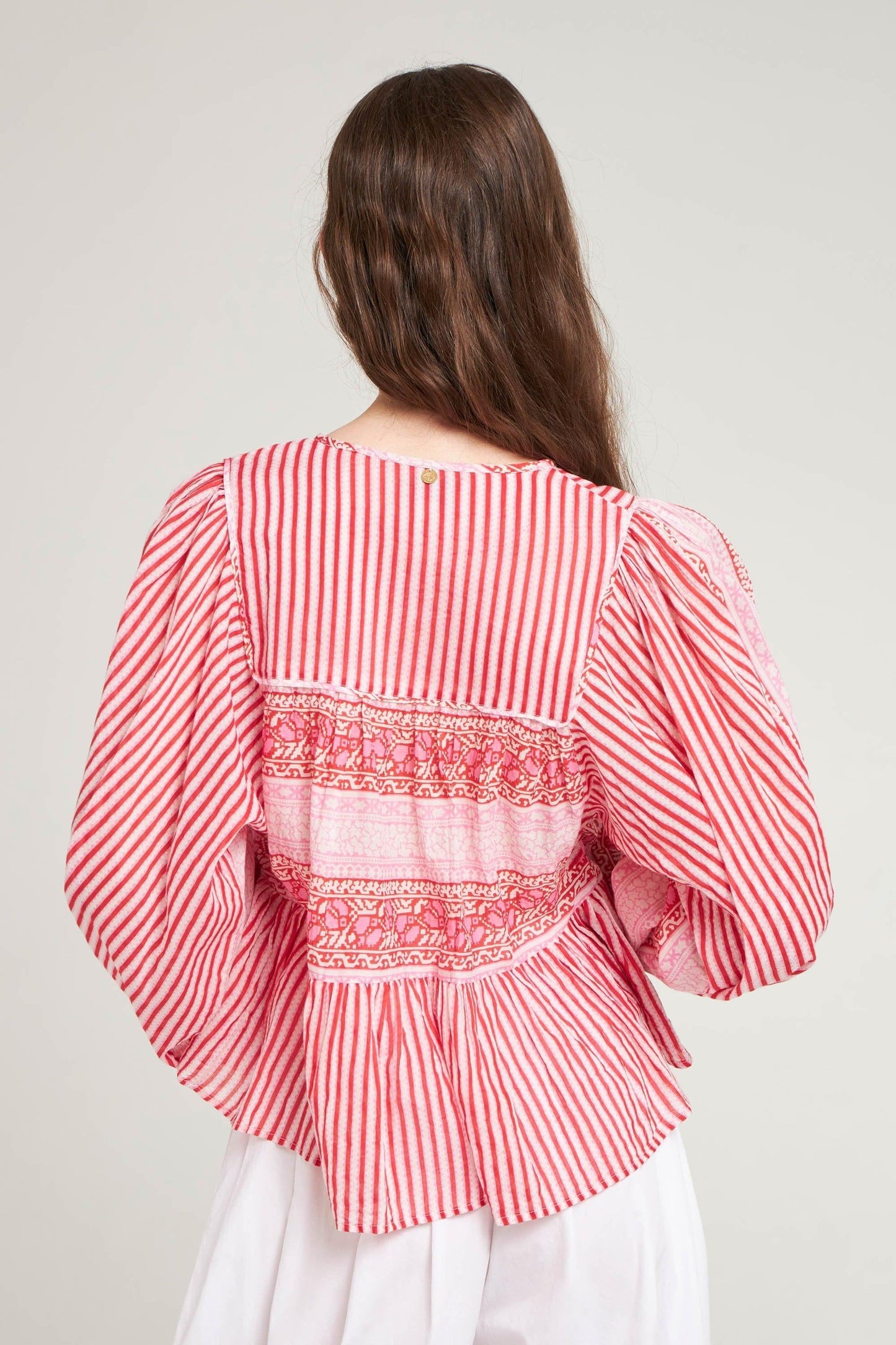 Blouse imprimée Amelia rose