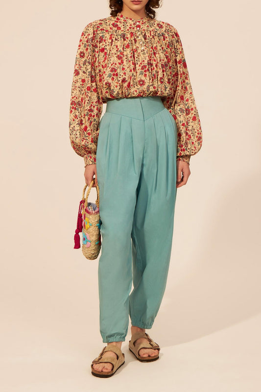 Bolso tote pequeño de paja Yolande