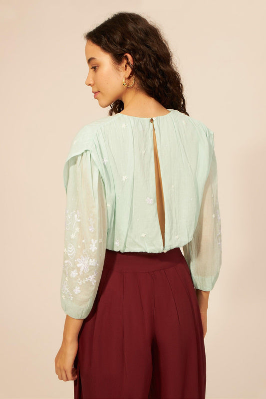 Anais backless crop top