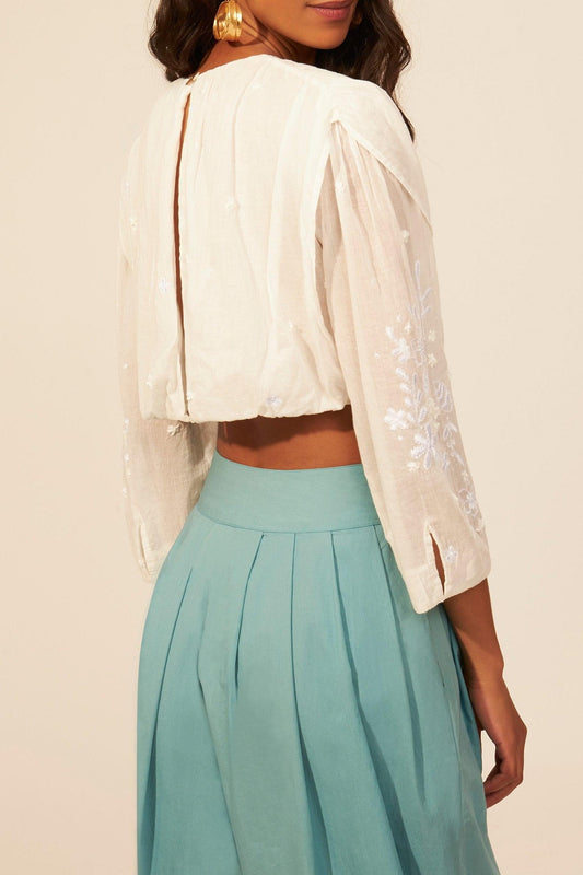 Anais backless crop top