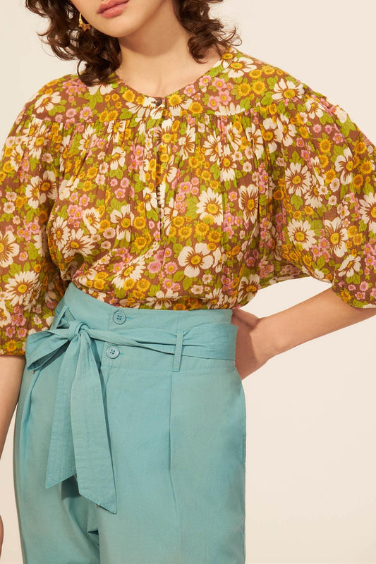 Aline printed blouse