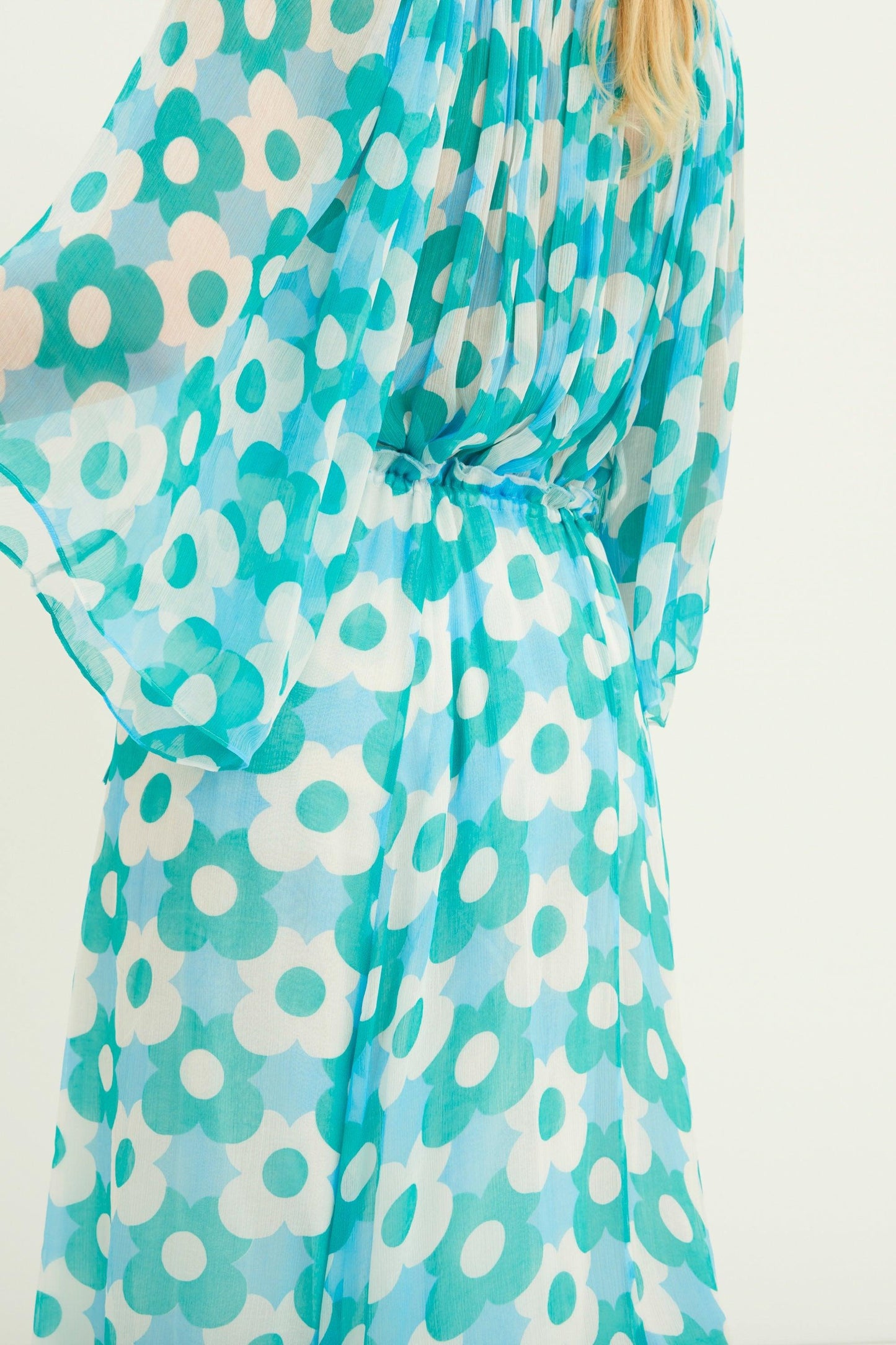 Jucy Flowing Midi Skirt - Blue