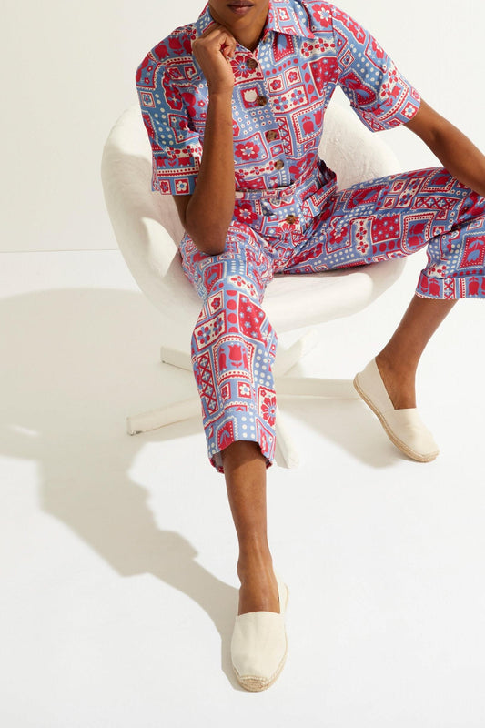 Mono estampado Honoka - Azul