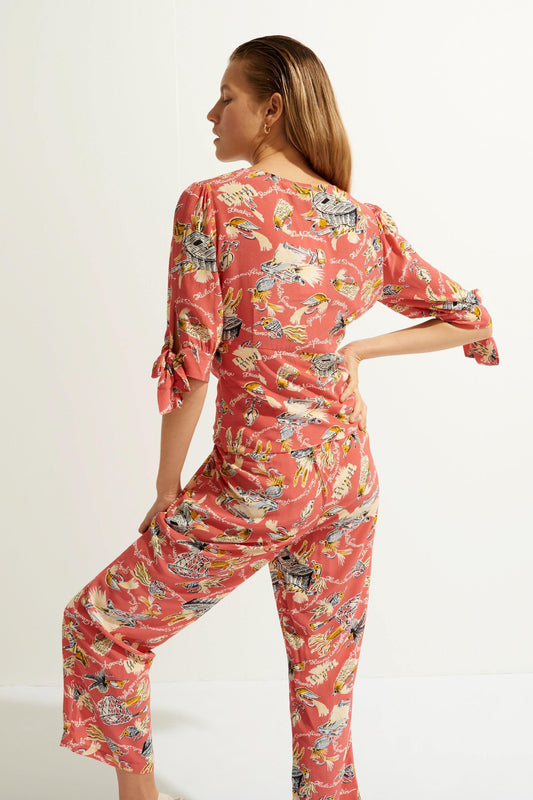 Pantalones estampados Hilo