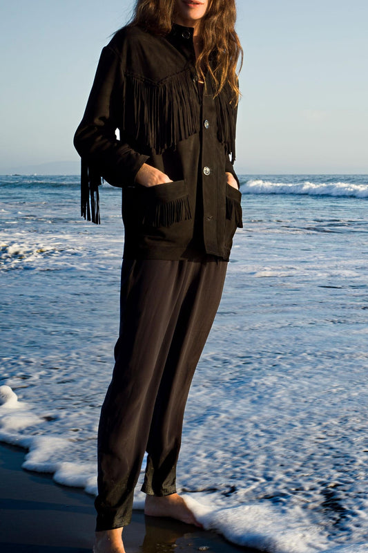 Zeli suede leather jacket