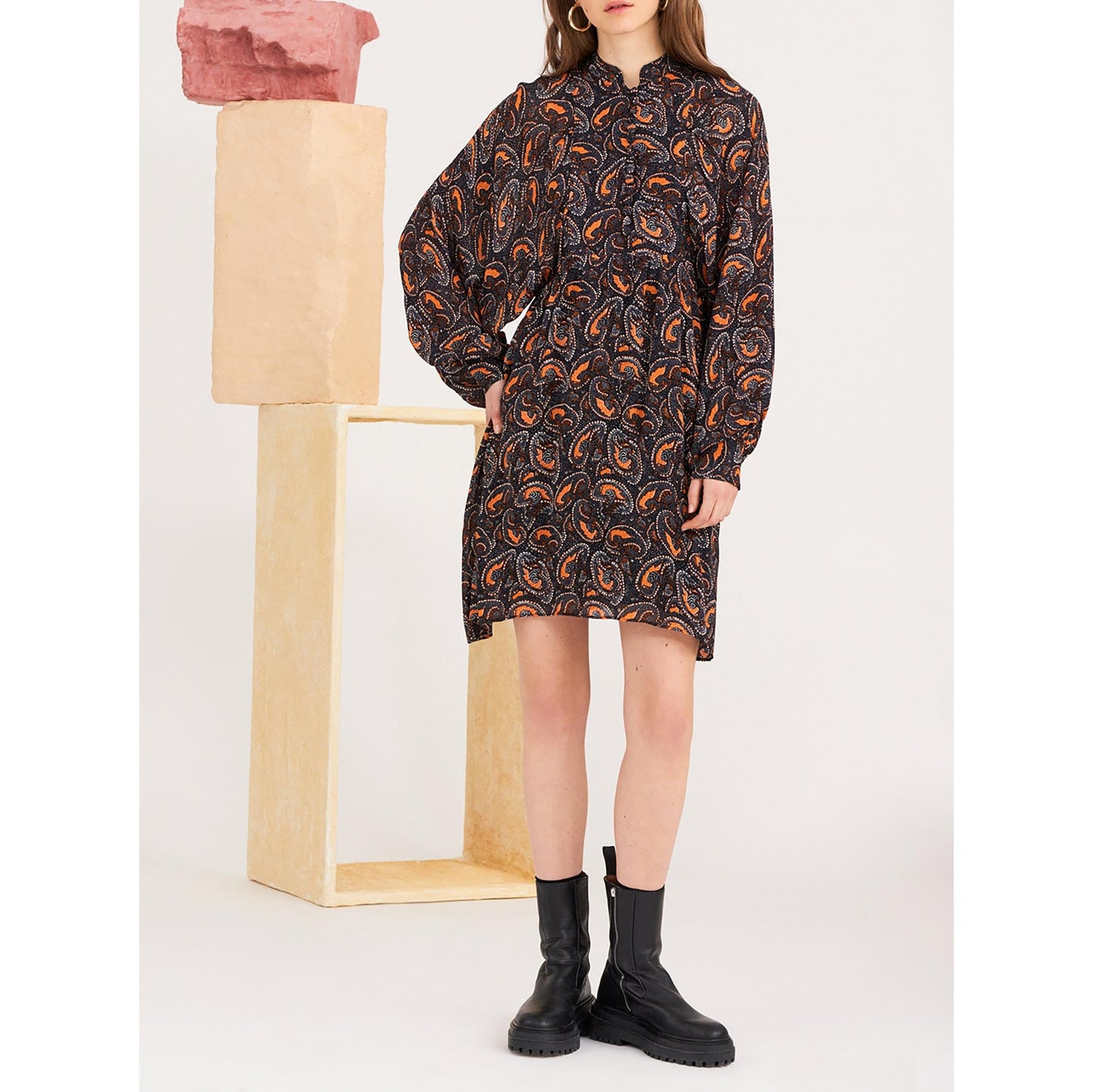 Vestido midi estampado Otto