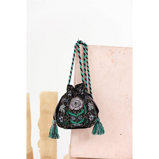 Myriam Embroidered Bucket Bag