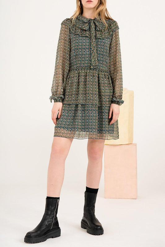 Malo Silk Short Dress