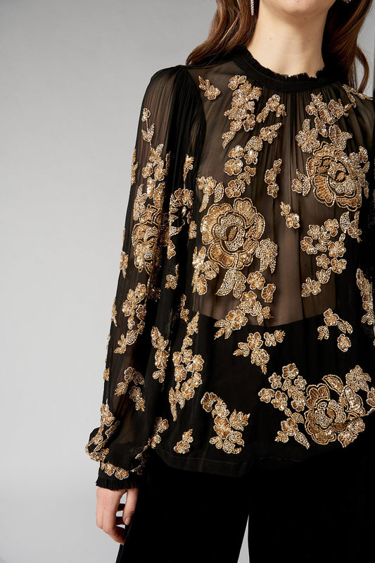 Malika Sequined Blouse