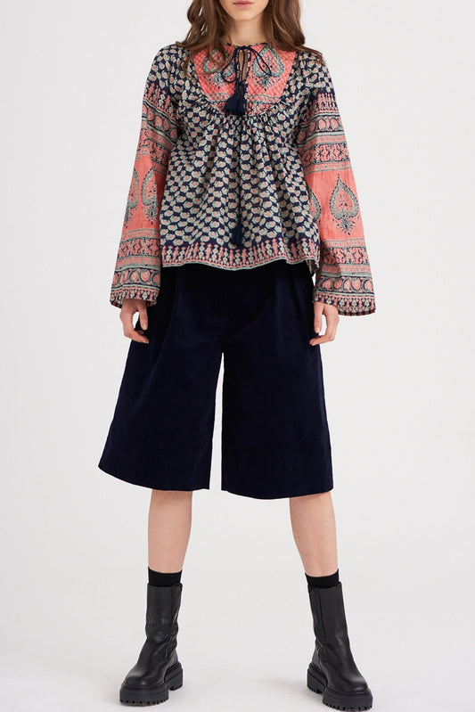 Madou Printed Flowing Blouse