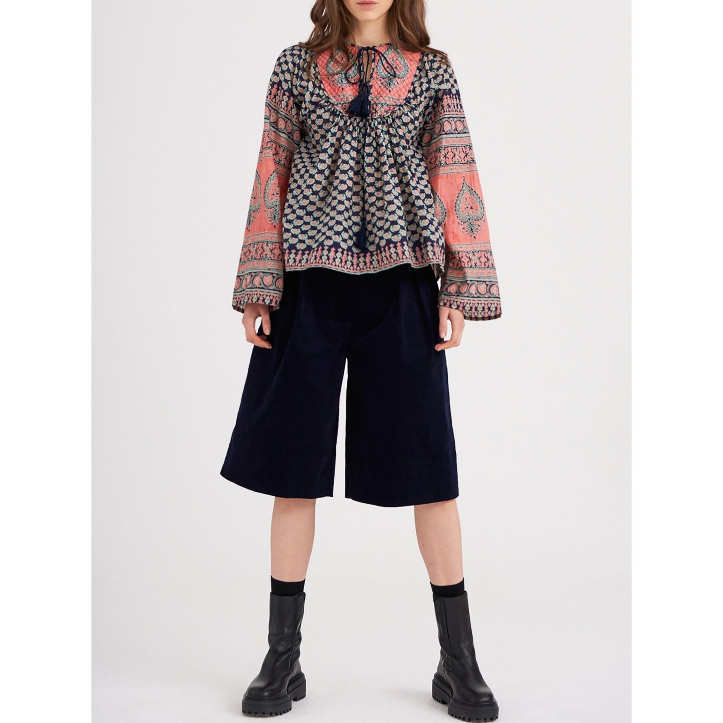 Madou Printed Flowing Blouse