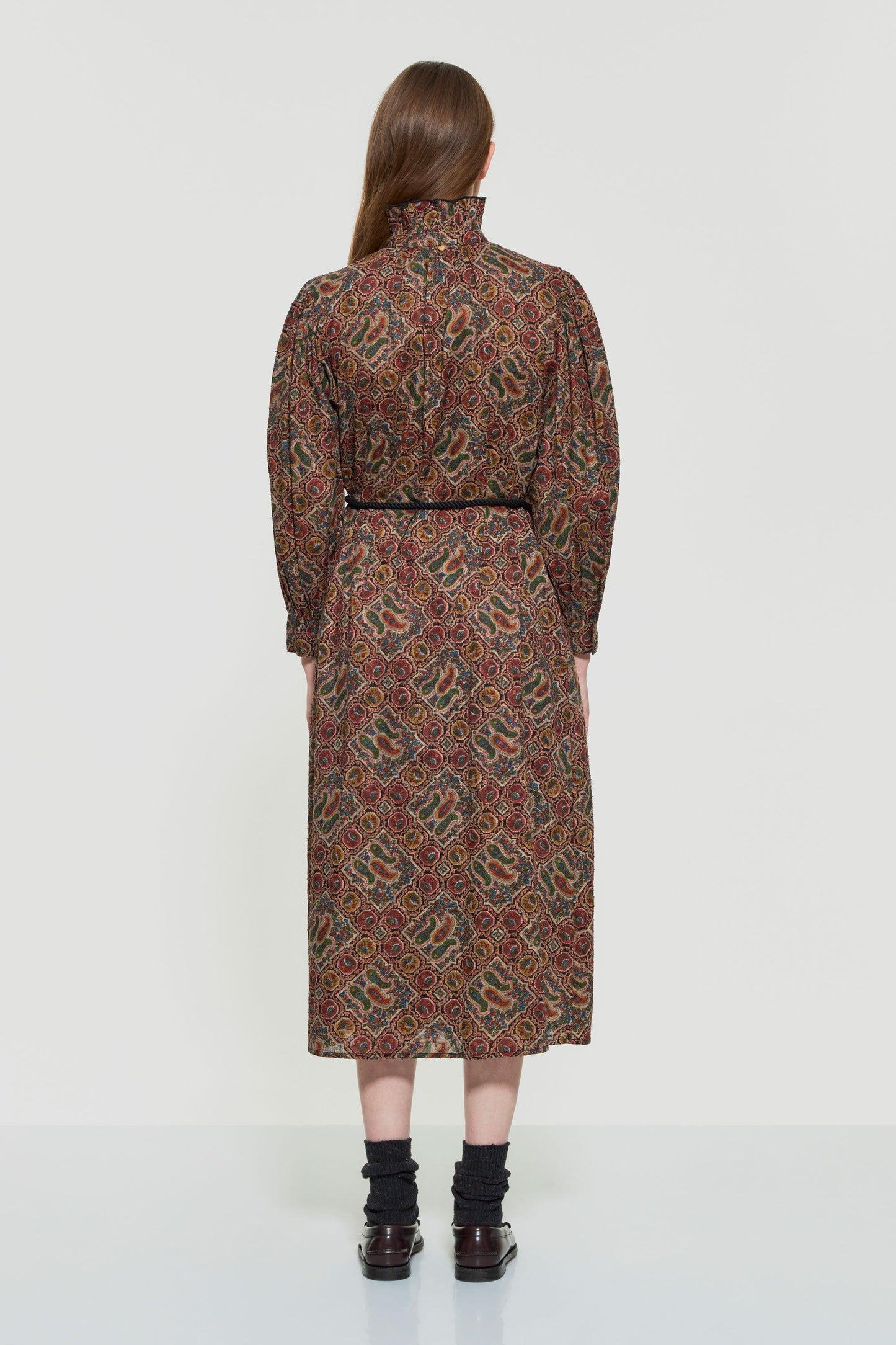 Zina print maxi dress