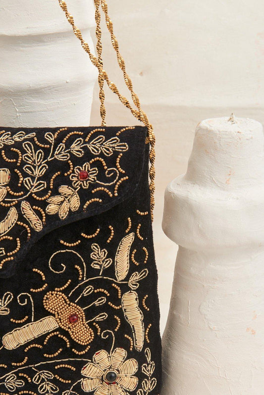 Zary Embroidered Clutch