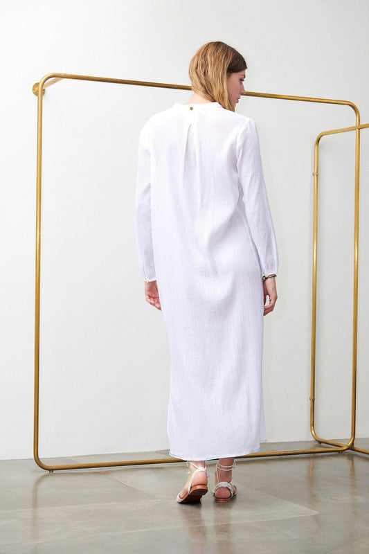 Albane Long White Dress