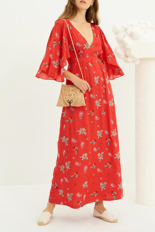 Bolso de mano de rafia de Libia