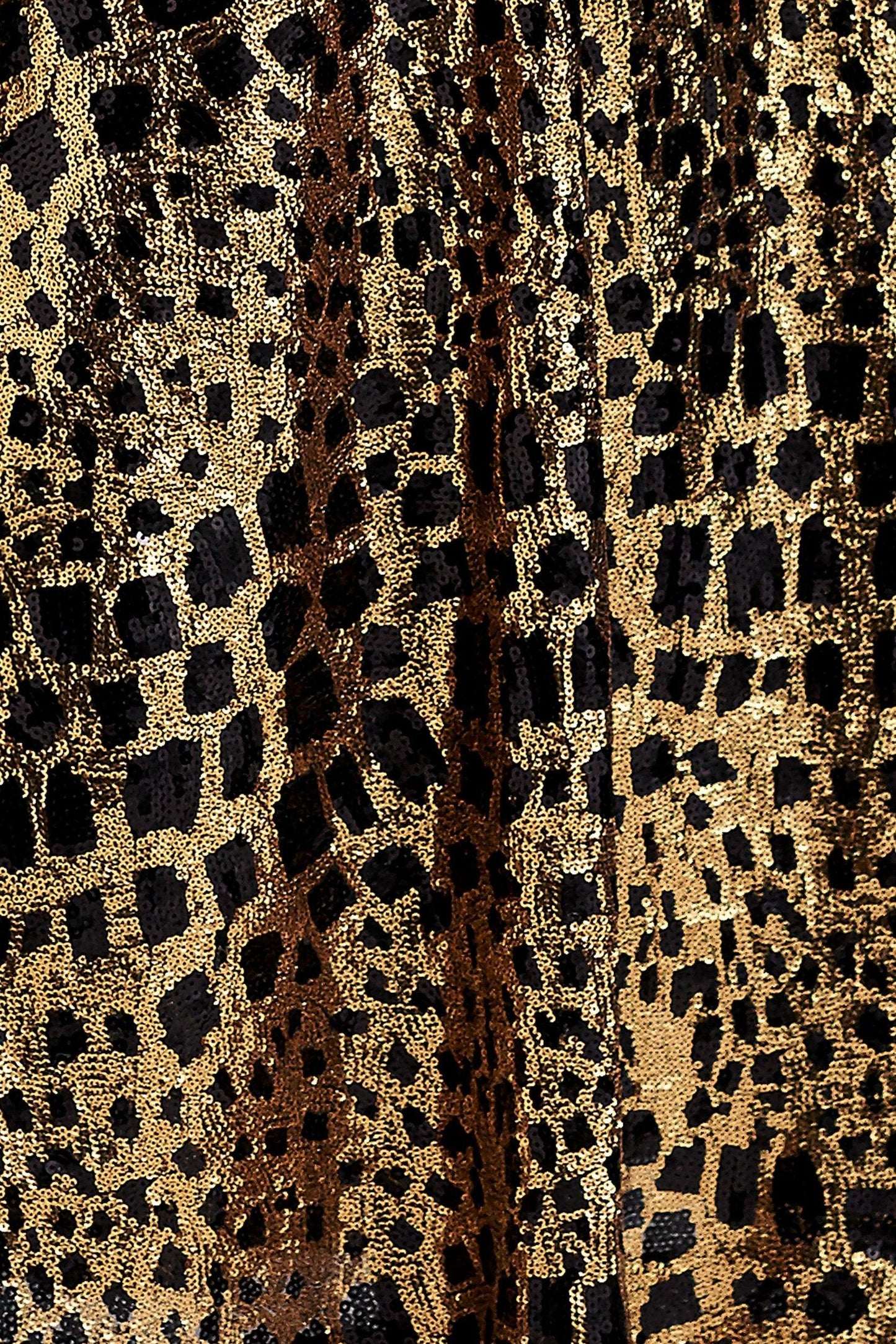 Jupe évasée à sequins dorés Baguy