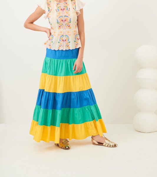 Ania embroidered halter top