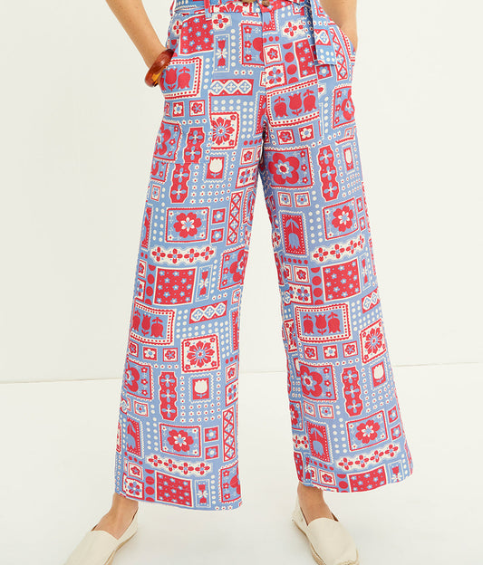 Pantalon imprimé Honoka