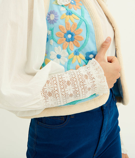 Gilet sans manches brodé Baltazar