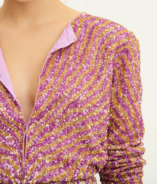 Veste à sequins brodés Jeanne