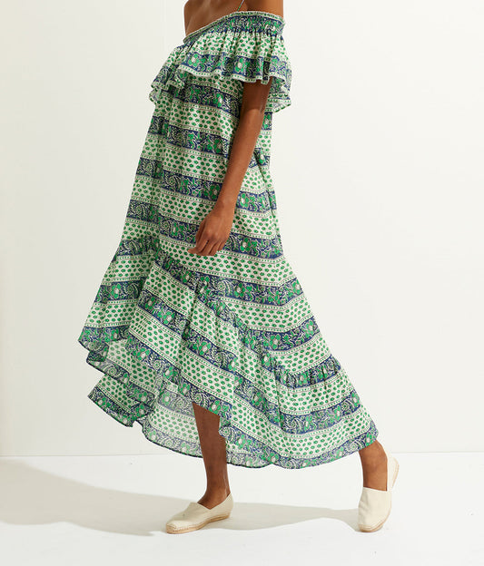 Robe longue asymétrique Austin