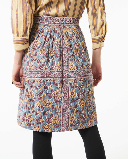 Jupe matelassée imprimée Fanny