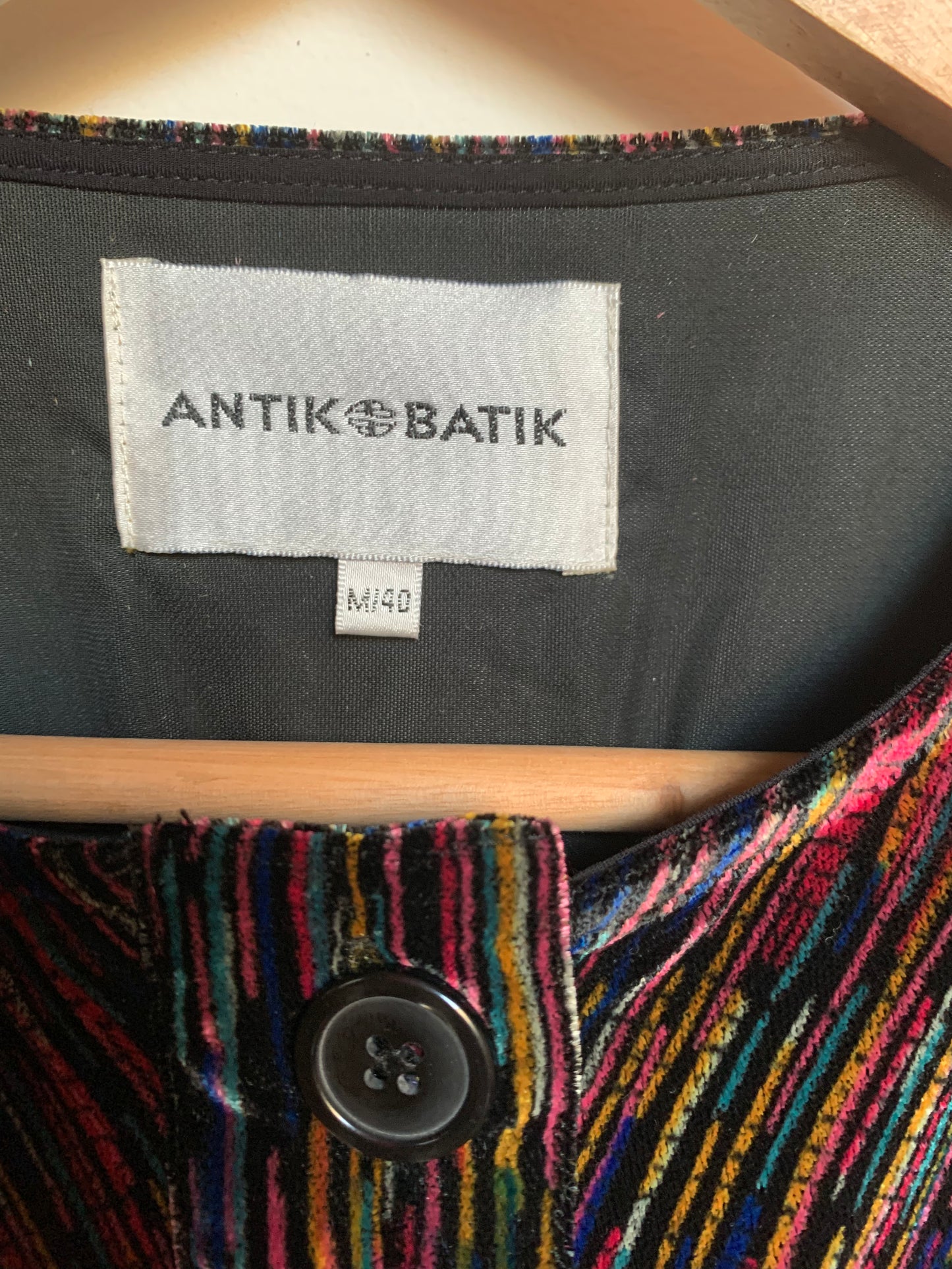 Flama printed velvet top