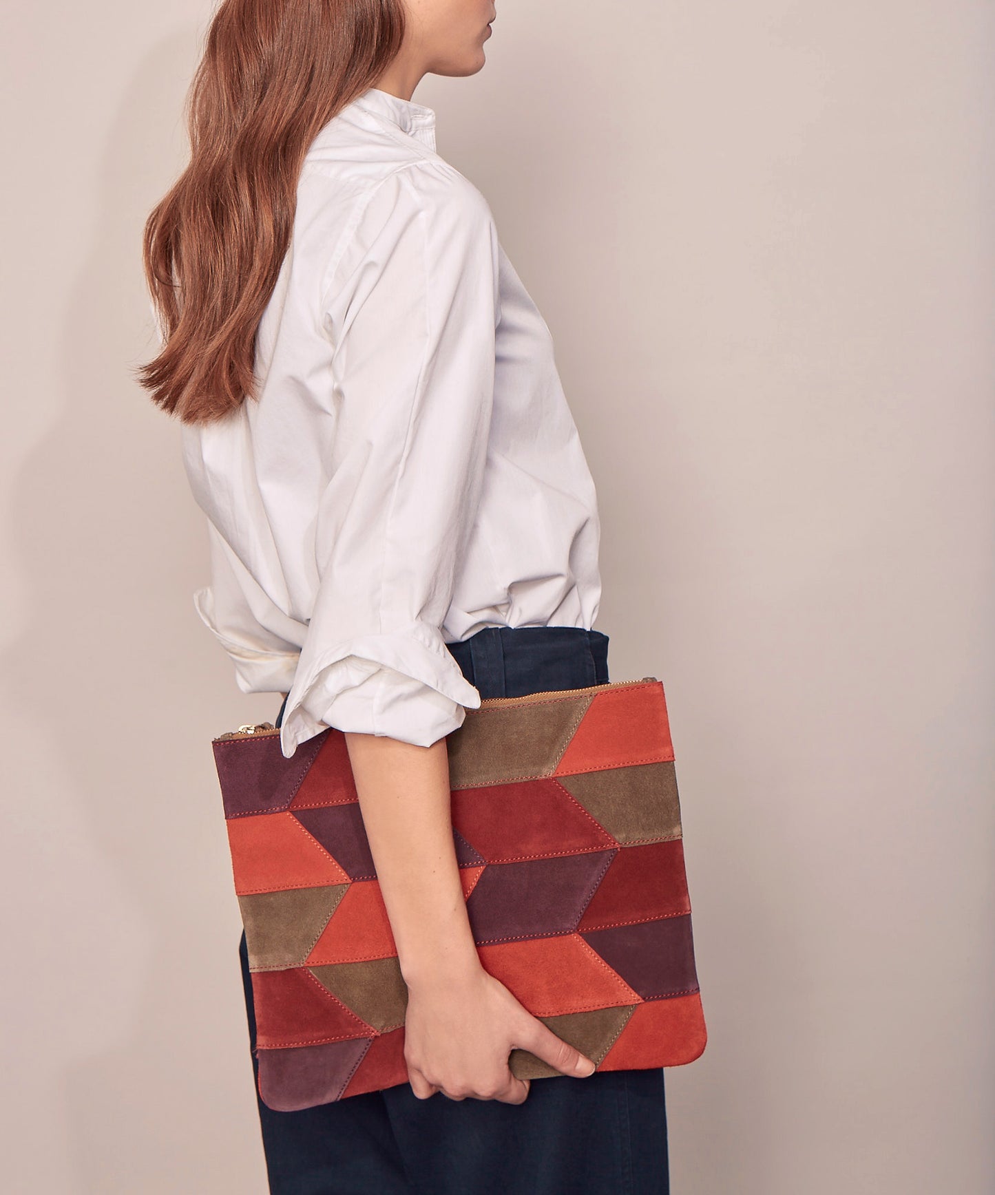 Pochette oversize graphique Isha