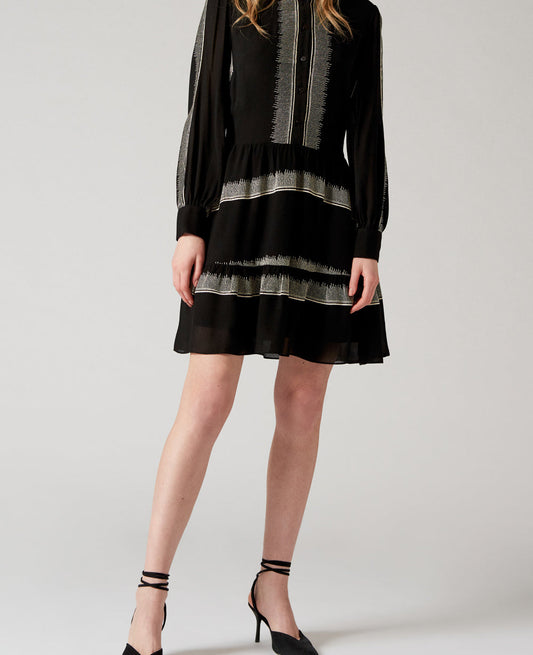 Linsey Embroidered Mini Dress