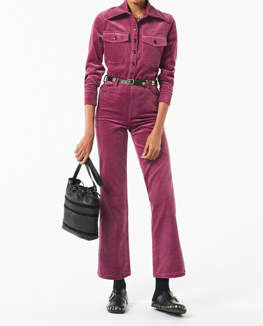 Sac seau Bala en cuir et daim