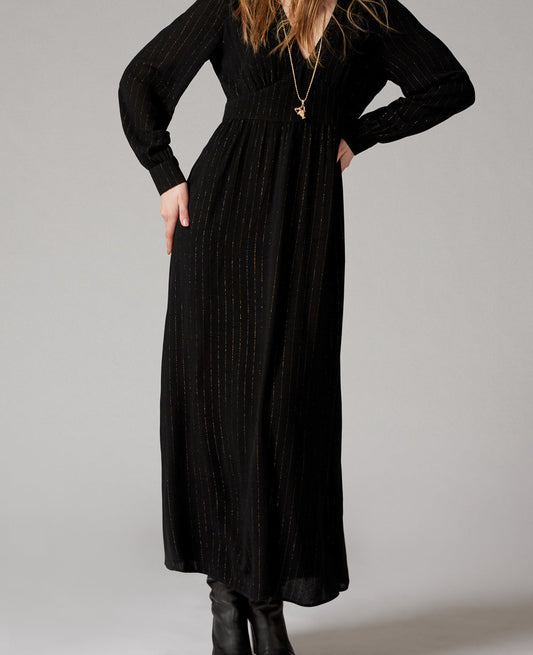 Robe longue rayée Soline