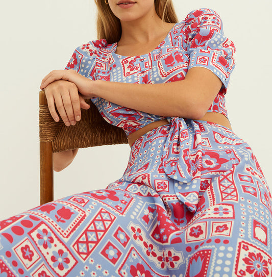 Robe longue imprimée Honoka